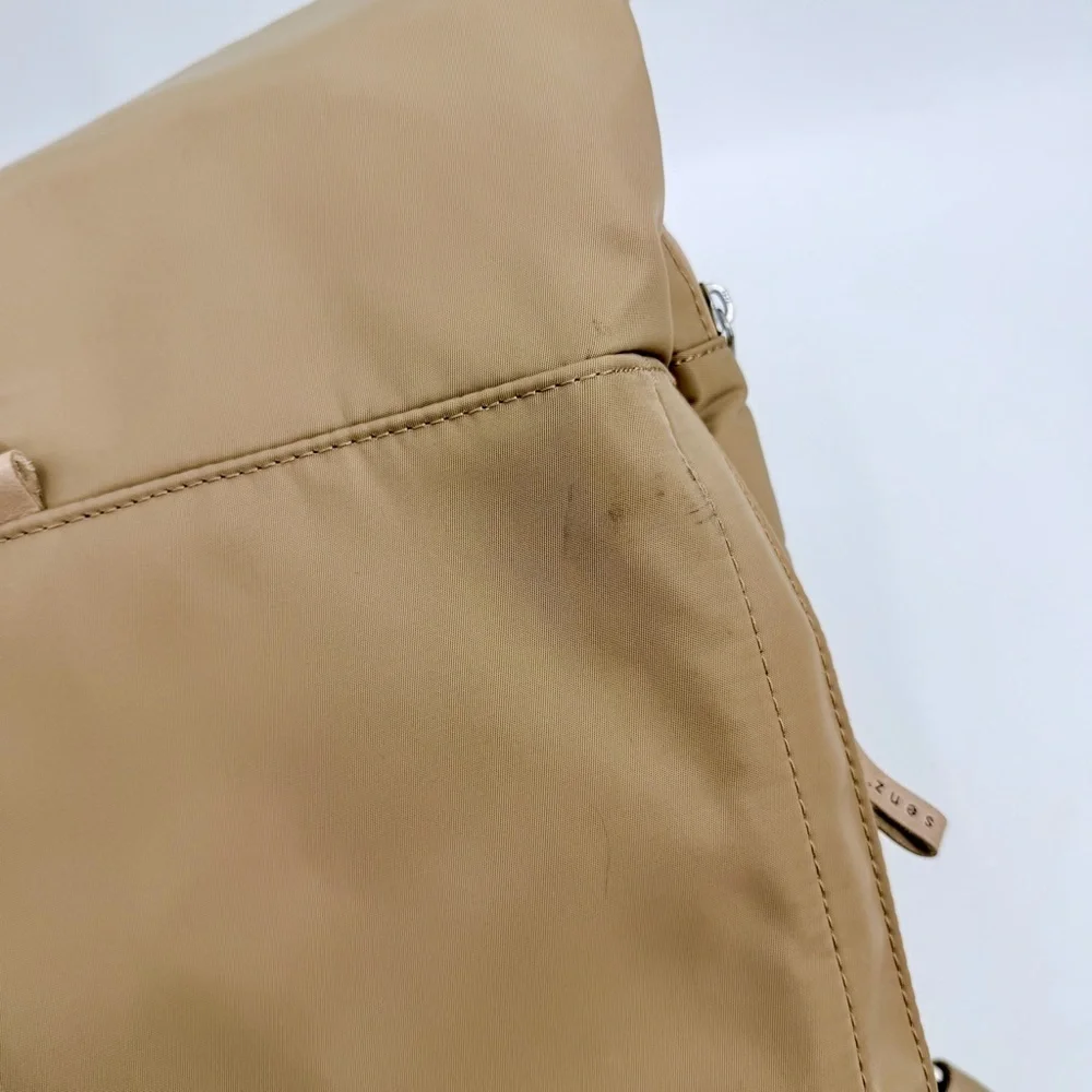 SENZ Sam Water Resistant Commuter Laptop Backpack Caffe Latte